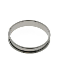 ARO D85x1.6cm PK(10u) TARTALETA INDIVIDUAL INOX