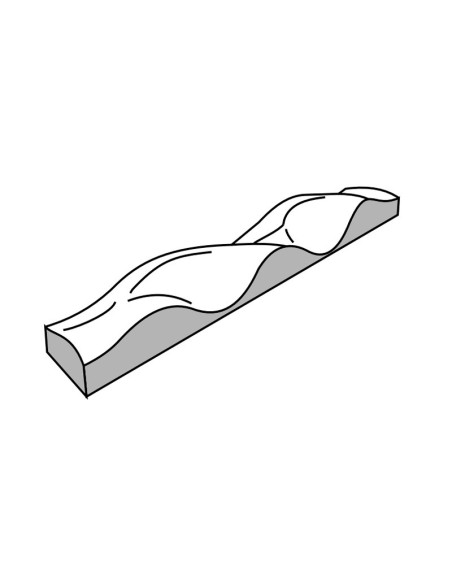 MOLDE PVC TURRÓN TU519 250x35x25mm (1c)