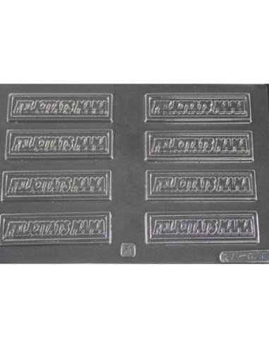 MOLDE PVC FELICITATS MAMA 90x25x5mm (8c)