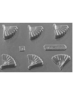 MOLDE PVC ARVA855 ABANICO 36x30x11mm (6c)