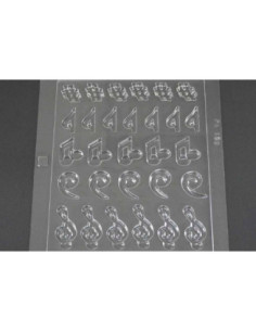 MOLDE PVC ARPA119 NOTAS MUSICALES