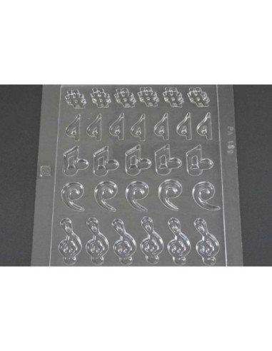 MOLDE PVC ARPA119 NOTAS MUSICALES