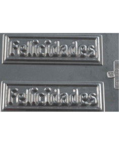 MOLDE PVC FELICIDADES 160x53x6mm (2c) 2