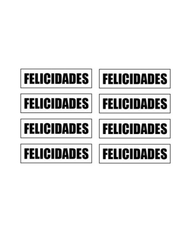 MOLDE PVC FELICIDADES 105x26x4mm (8c)