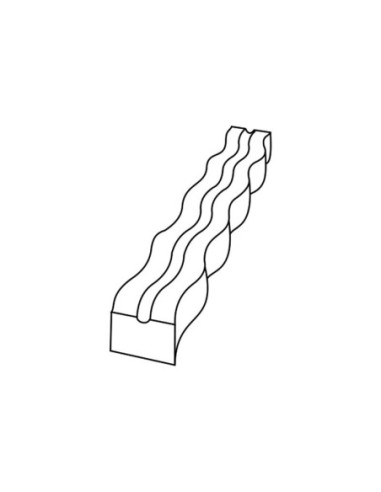 MOLDE PVC TURRÓN TU521 200x40hx20mm (2c)