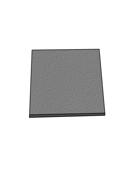 MOLDE PVC REB2323 BASE CUADRADA RUGOSA 230x230x6mm