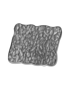 MOLDE PVC BASE IRREGULAR RUGOSA 200x130x7mm