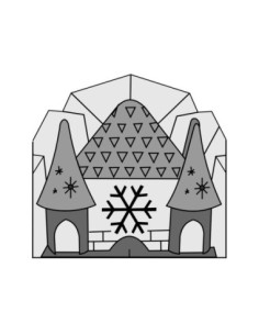 MOLDE PVC AR2220 CASTILLO FROZ PEQUEÑO (2P)