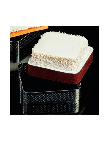 ARO CUADRADO PERFORADO H20mm INOX CANTO REDONDO