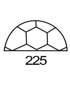 MOLDE PVC ARP225 PELOTA FÚTBOL D225mm