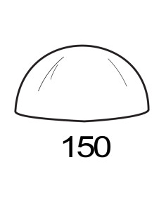 MOLDE PVC SEMIESFERA D150mm 1c