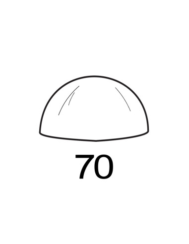 MOLDE PVC SEMIESFERA D70mm 2udPvc Esferas