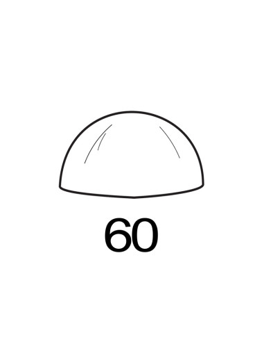 MOLDE PVC SEMIESFERA D60mm 2udPvc Esferas