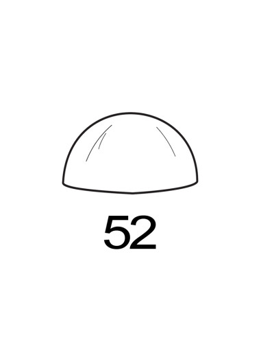 MOLDE PVC SEMIESFERA D52mm 2udPvc Esferas
