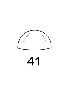 MOLDE PVC SEMIESFERA D41mm 6c