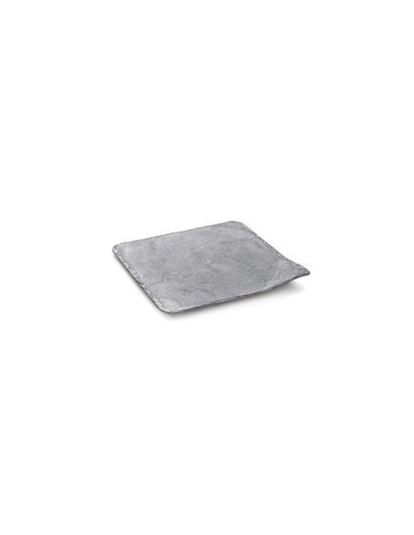 BANDEJA STONE 11x11 (40u) PS IMITACIÓN PIZARRABases plástico