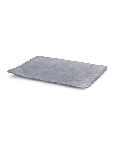 BANDEJA STONE 30X14X1.7 BL (10u) PS imit. PIZARRABases plástico