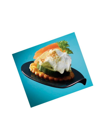 LENGÜETA CUADRADA 8x8cm PLÁSTICO NEGRO (100u)Silicona 30x17,5