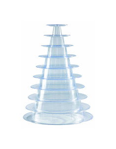 PIRAMIDE PARA MACARONS h 46cm PVC TRANSPARENTEExpositores