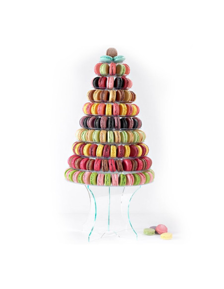 PIRAMIDE PARA MACARONS h 46cm PVC TRANSPARENTEExpositores