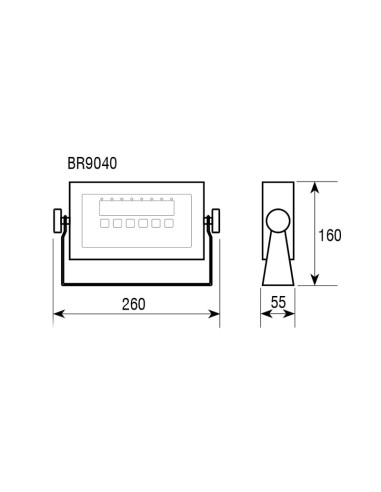 INDICADOR BR9040 - INOX DIG. 40mm IP68Balanzas INDICADOR BR9040 - INOX DIG. 40mm IP68Balanzas