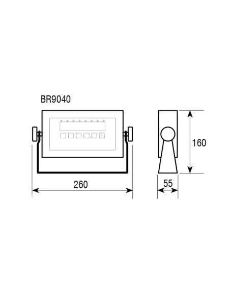 INDICADOR BR9040 - INOX DIG. 40mm IP68Balanzas