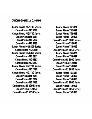 CARTUCHO CYAN C-CLI571 TINTA ALIMEN. 8ªGEN.Impresión Alimentaria