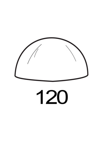 MOLDE PVC SEMIESFERA D120mm 1udPvc Esferas