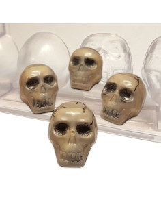 MOLDE CW1666 CALAVERA 26x27x19mm 24pHalloween 2