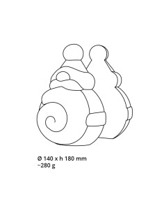 MOLDE PVC KT180 SANTA TWIST D140xh180mmTermoformado 2