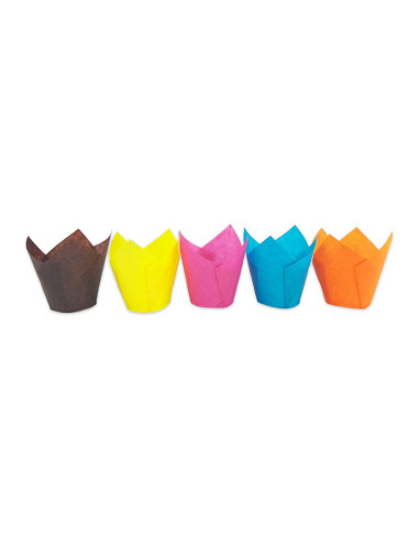 MOLDE 160/50 5 COLORES TULICUP CAJA (2400 UDS.)Tulipas