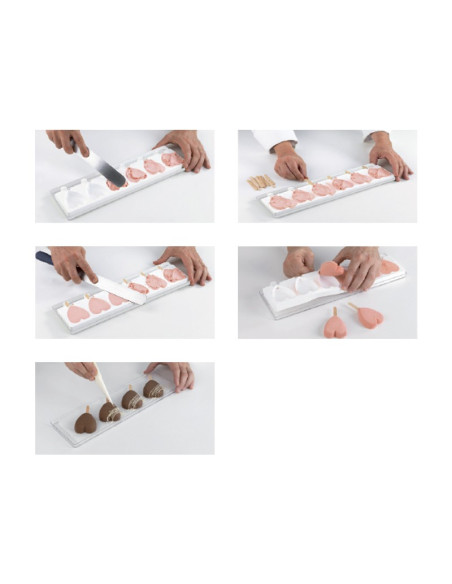 MOLDE STECCO FLEX GEL03M MINI HEART-IC (2pz)San Valentin