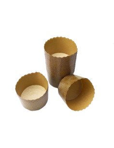 MOLDE PANETTONCINO 70x50mm CA(2000u) GOLD FLOWERSPanettone 2