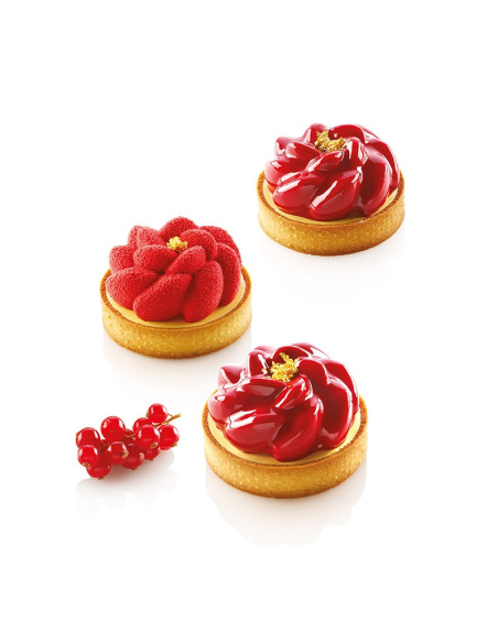 KIT TARTE RING FLEUR D80 -67x35 molde+6 ringsTarte Ring