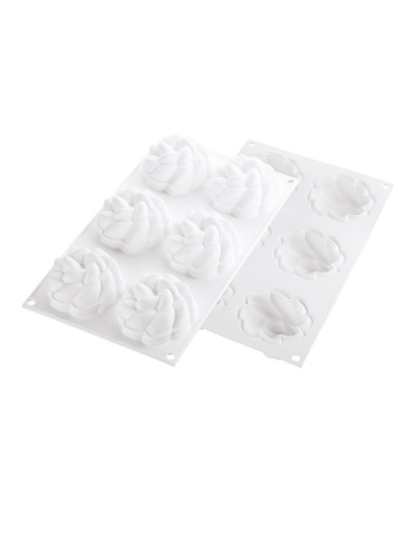 KIT TARTE RING FLEUR D80 -67x35 molde+6 ringsTarte Ring