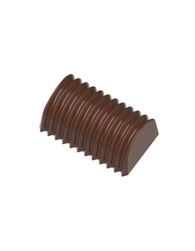 MOLDE CW1963 BUCHE PLISSÉ 35.5x22x15mmChocolate World