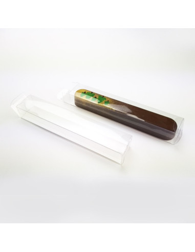 CAJA ACETATO 200x36xh28mm PK (25u) + FONDOCajas Turrón/Bombones