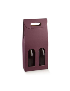 ESTUCHE 2 BOTELLAS 180x90x385mm (5u) SKIN VINACCIA