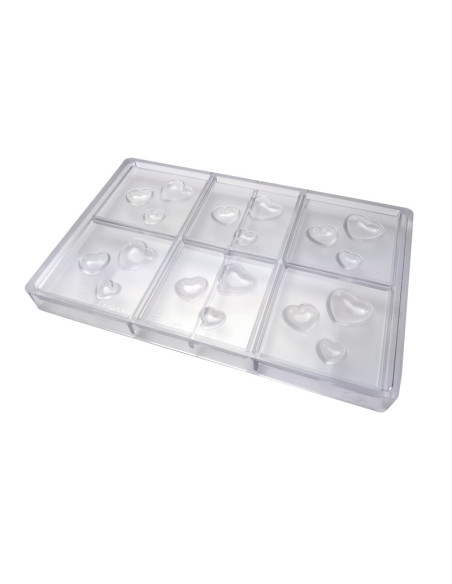 MOLDE CA15987 TABLETA HEART 80x80xh12mm 6cTabletas
