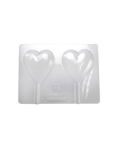 MOLDE PVC PIRULETA CORAZÓN 65x60x12mm (2c)San Valentin