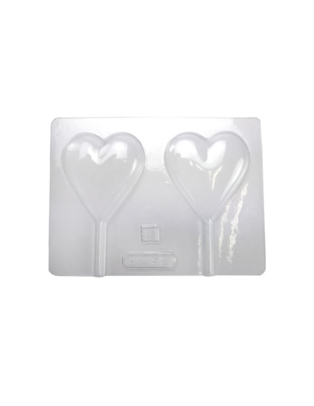 MOLDE PVC PIRULETA CORAZÓN 65x60x12mm (2c)San Valentin