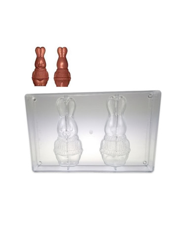 MOLDE CONEJO JERSEY 65.4x150 mm 2p DX+SXFiguras Pascua MOLDE CONEJO JERSEY 65.4x150 mm 2p DX+SXFiguras Pascua
