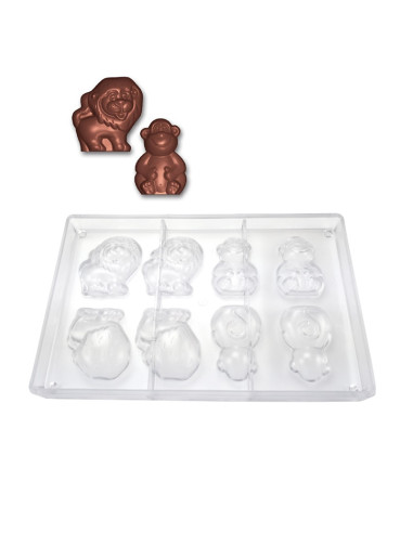 MOLDE LEON-MONO 60x56 4+4cFiguras Pascua