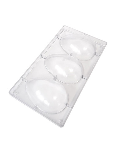 MOLDE 1/2 HUEVO LISO 150x100mm 3p - 130grHuevos