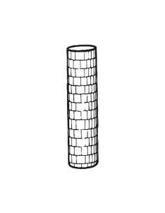 M. PVC TORRE REDONDA D40x100mm (1i)