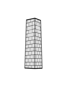 M. PVC TORRE CUADRADA 55X55X135mm (1i)