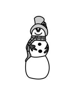 MOLDE PVC MUÑECO NIEVE (2u)Termoformado
