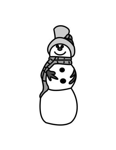 MOLDE PVC MUÑECO NIEVE (2u)Termoformado