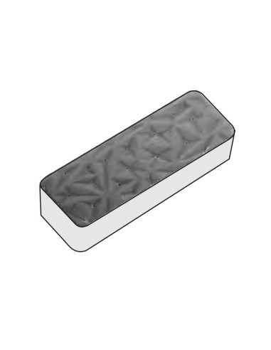 MOLDE PVC TURRÓN RECTÁNGULO 33 x 80 x h 18 mm MOLDE PVC TURRÓN RECTÁNGULO 33 x 80 x h 18 mm