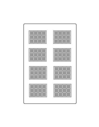 MOLDE PVC SNACK ARPO183 35x25x5mm (8c)-1